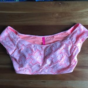 Victoria’s Secret Lace Cropped Swim Top
